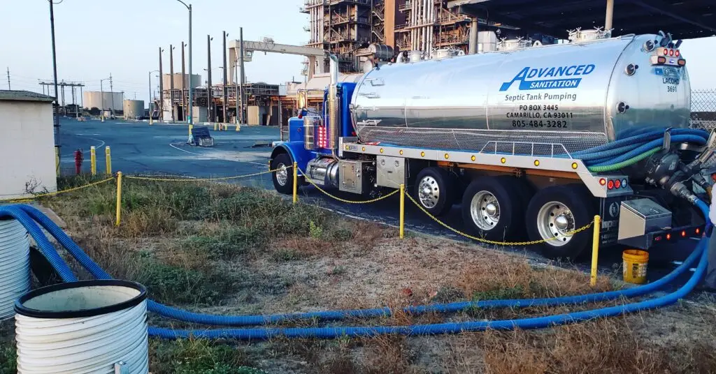 Septic System Installation in Ventura County by Advanced Sanitation Septic System Services, pump truck
